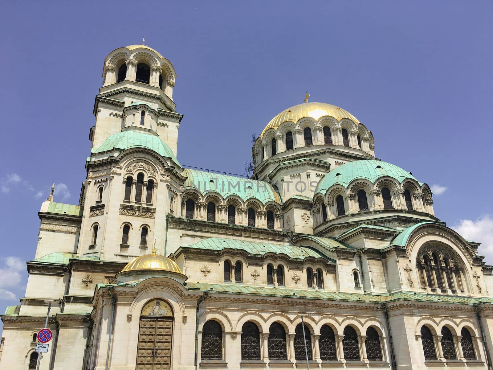 Downtown Sophia Bulgaria city tourism views of the town. High quality photo