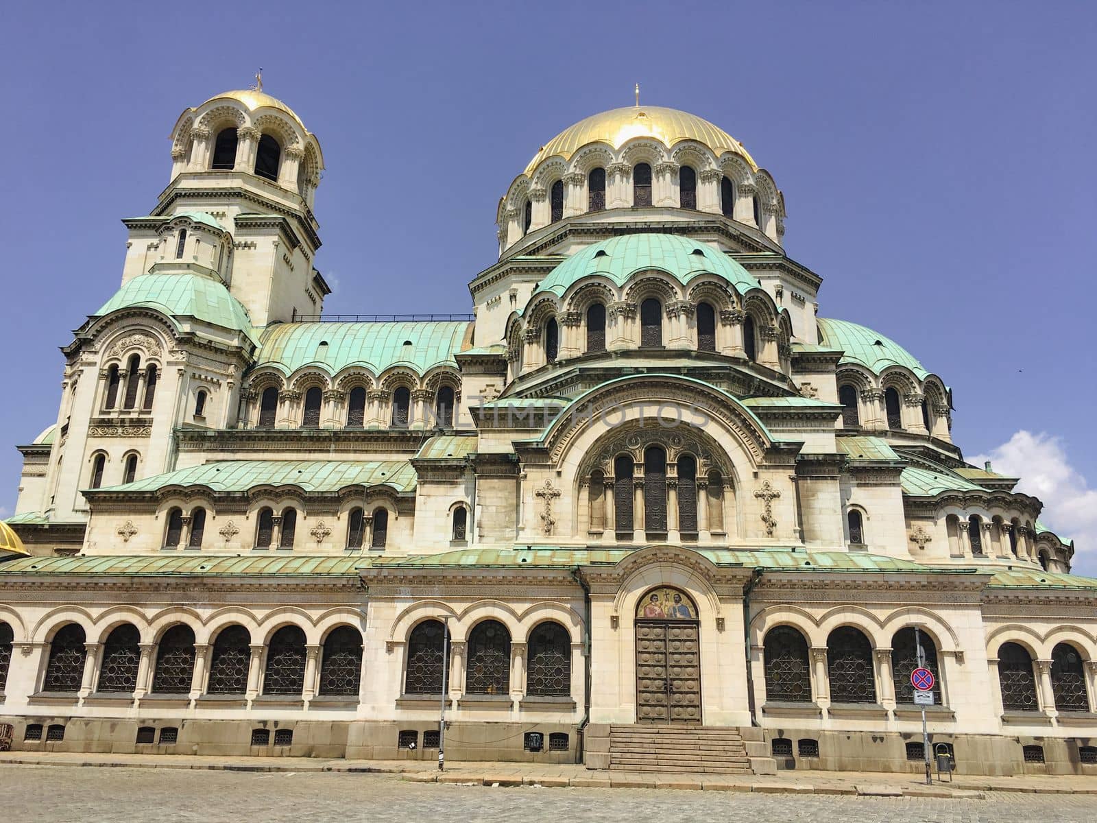 Downtown Sophia Bulgaria city tourism views of the town. High quality photo