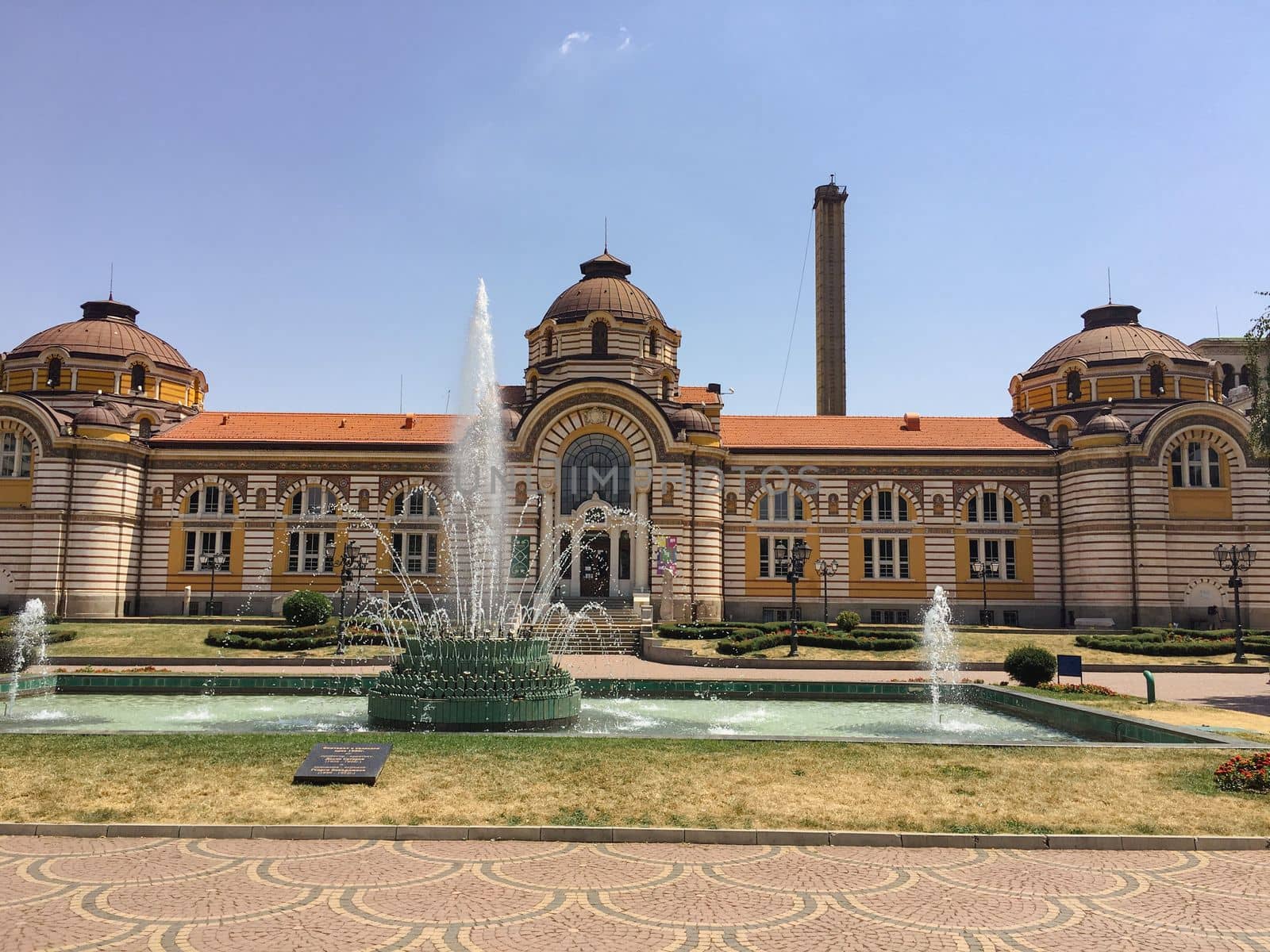 Downtown Sophia Bulgaria city tourism views of the town. High quality photo