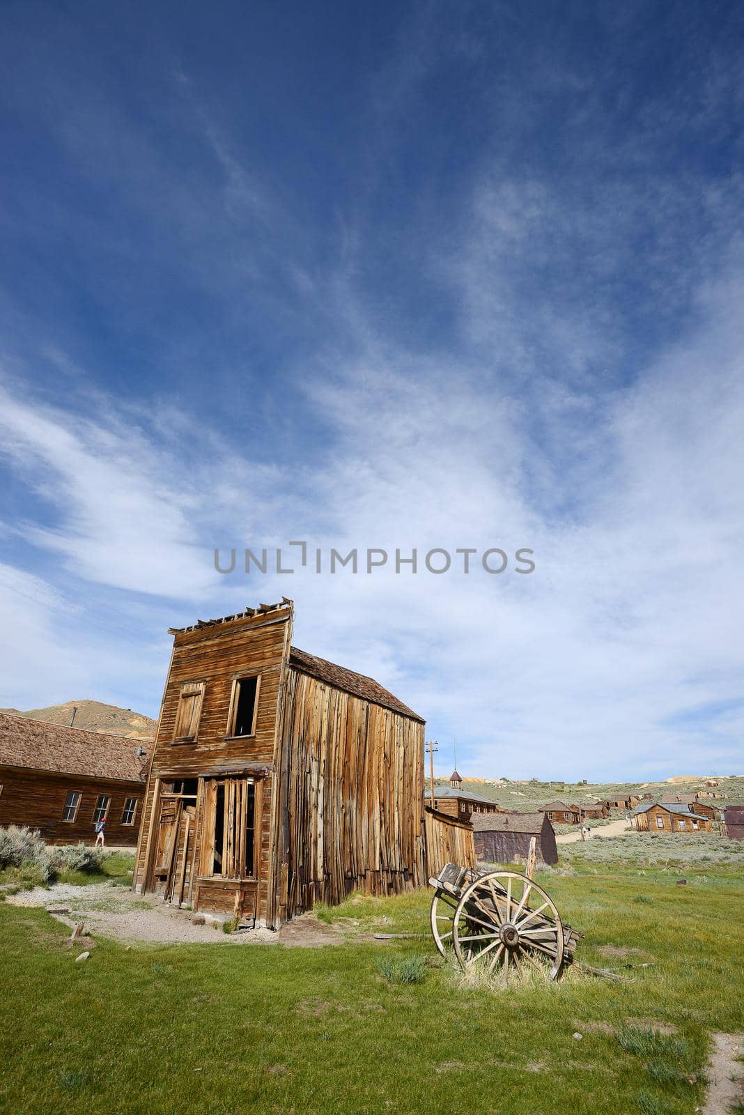 Bodie is a historic state park of a ghost town from a gold rush era in Sierra Nevada