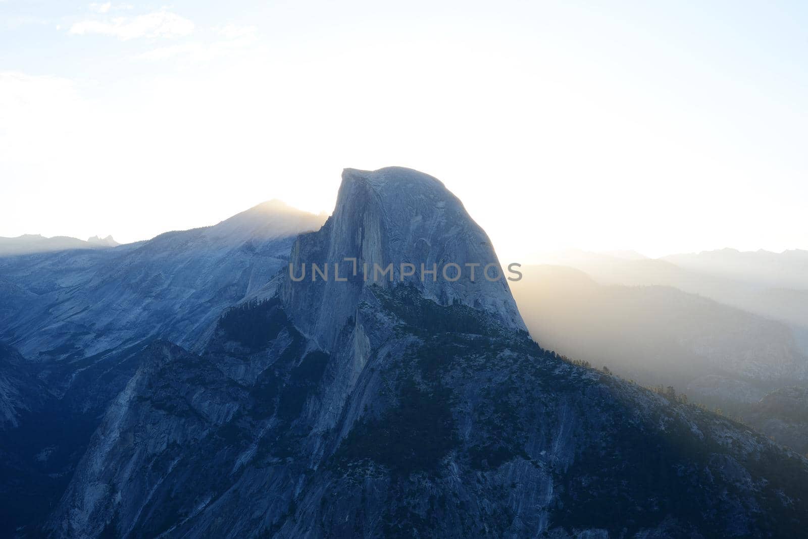 sunrise at glacier point at yosemite national park