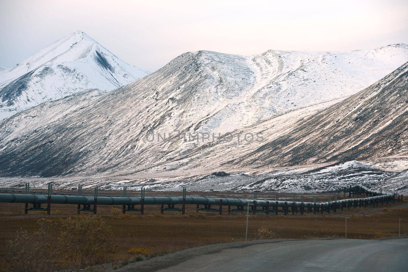 dalton highway in alaska at north slope