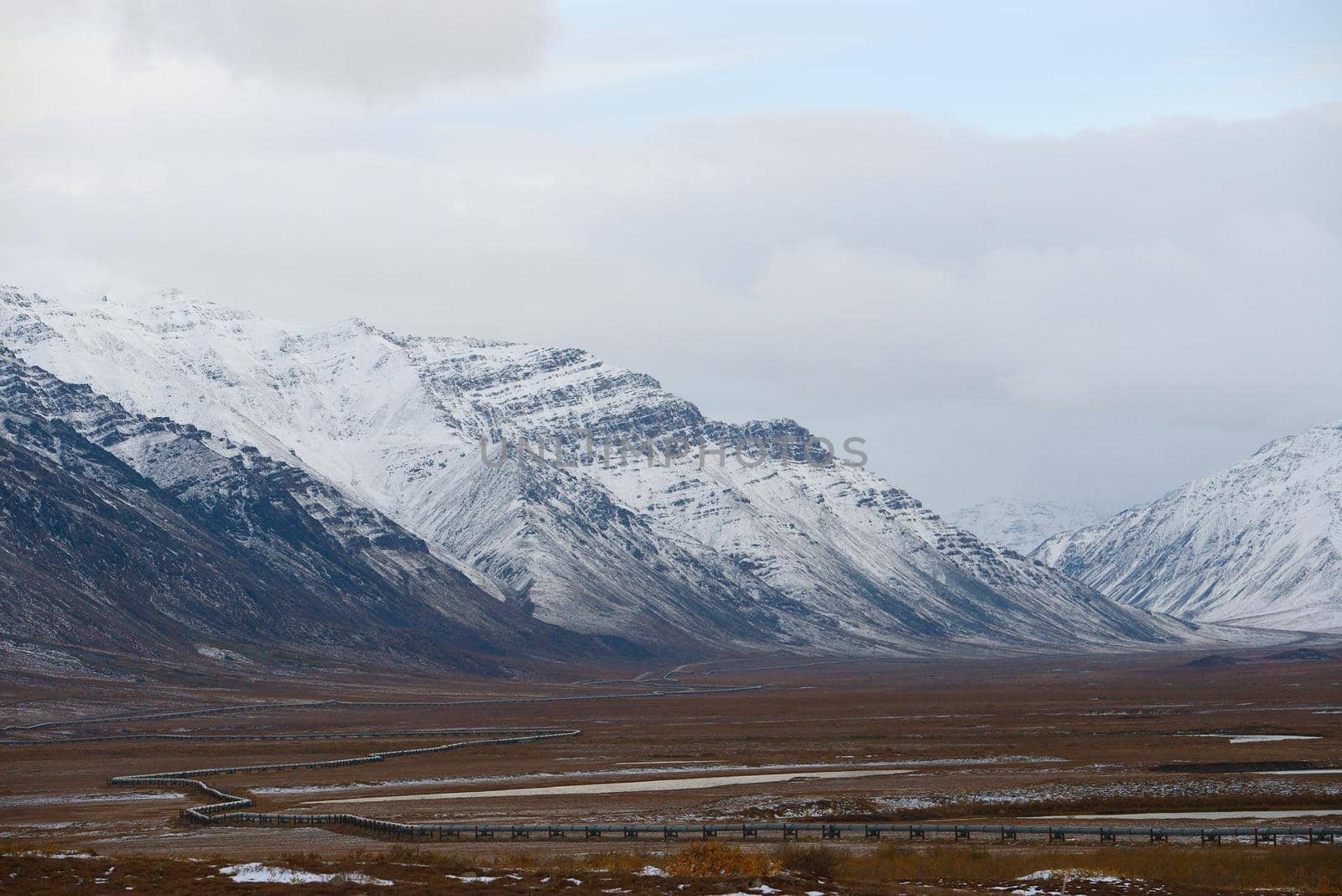 snow mountain in northern alaska