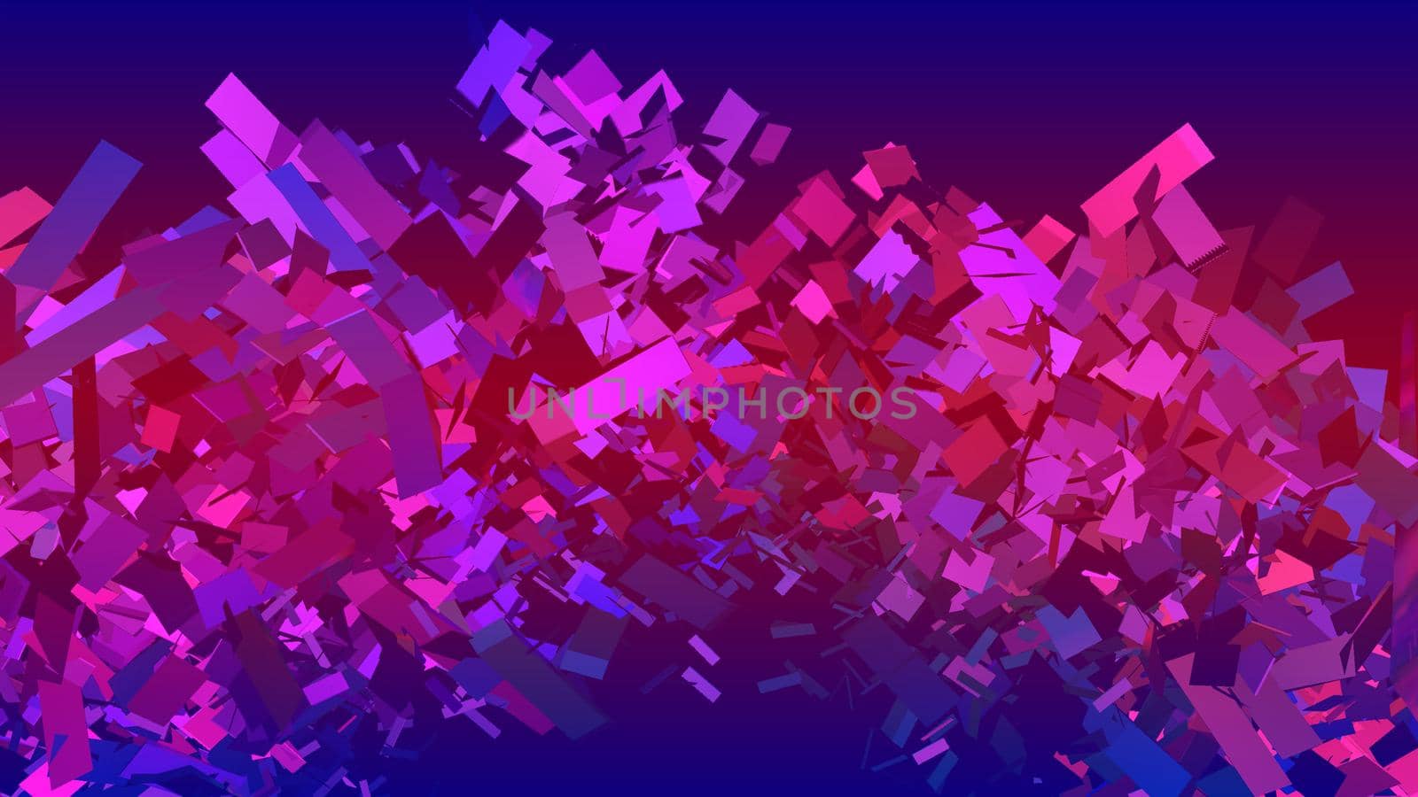 Abstract dark blue background with glowing shapes by Vvicca