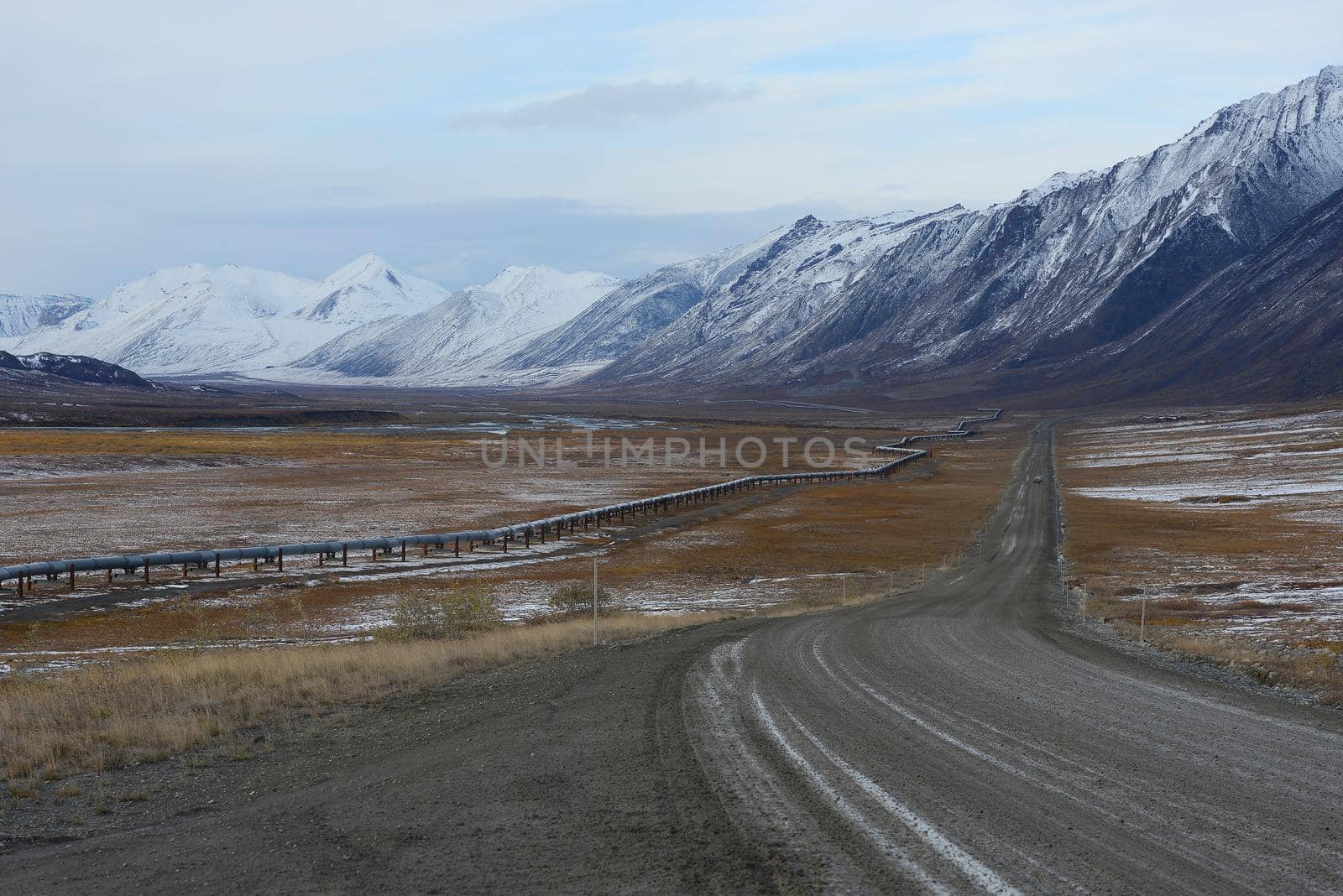dalton highway in alaska at north slope
