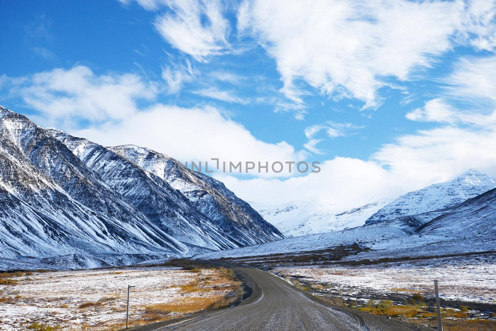 dalton highway in alaska at north slope