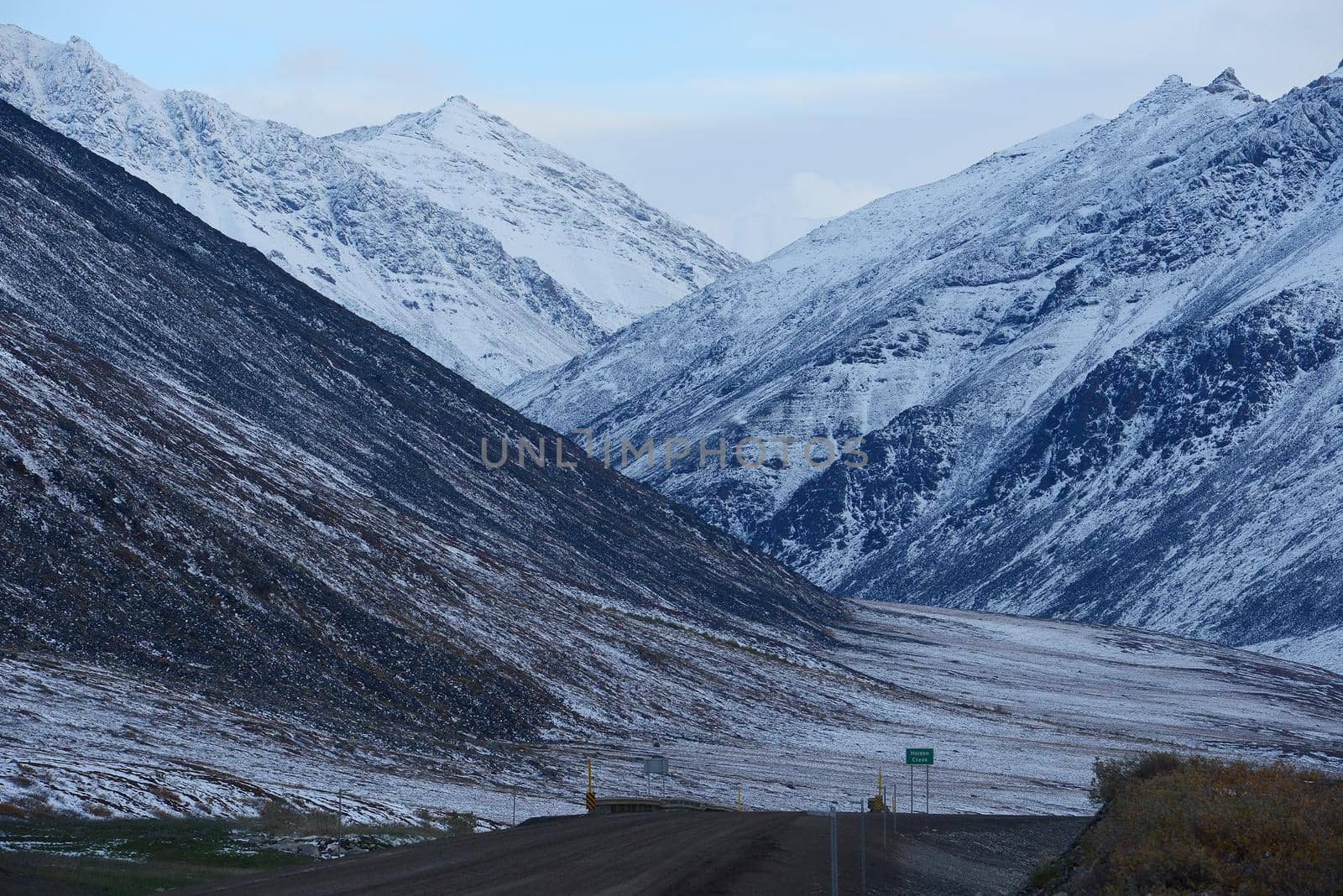 alaska mountain with snow by porbital