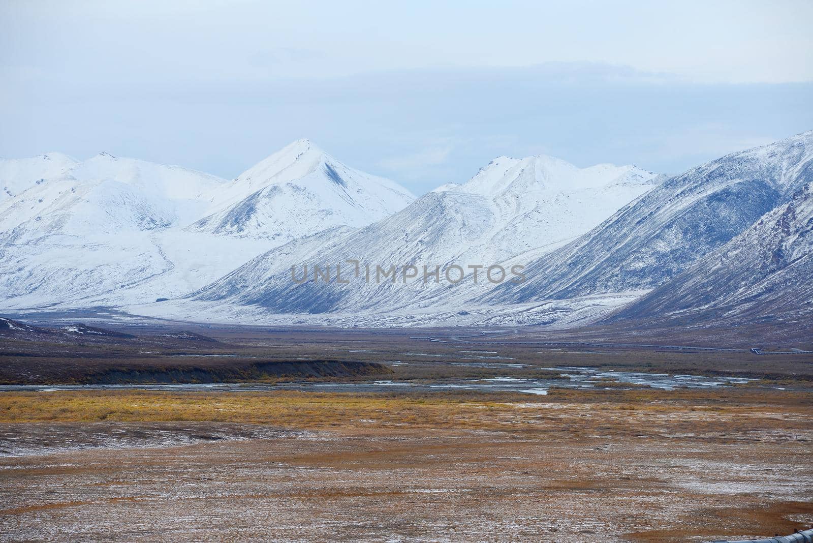 alaska mountain with snow by porbital