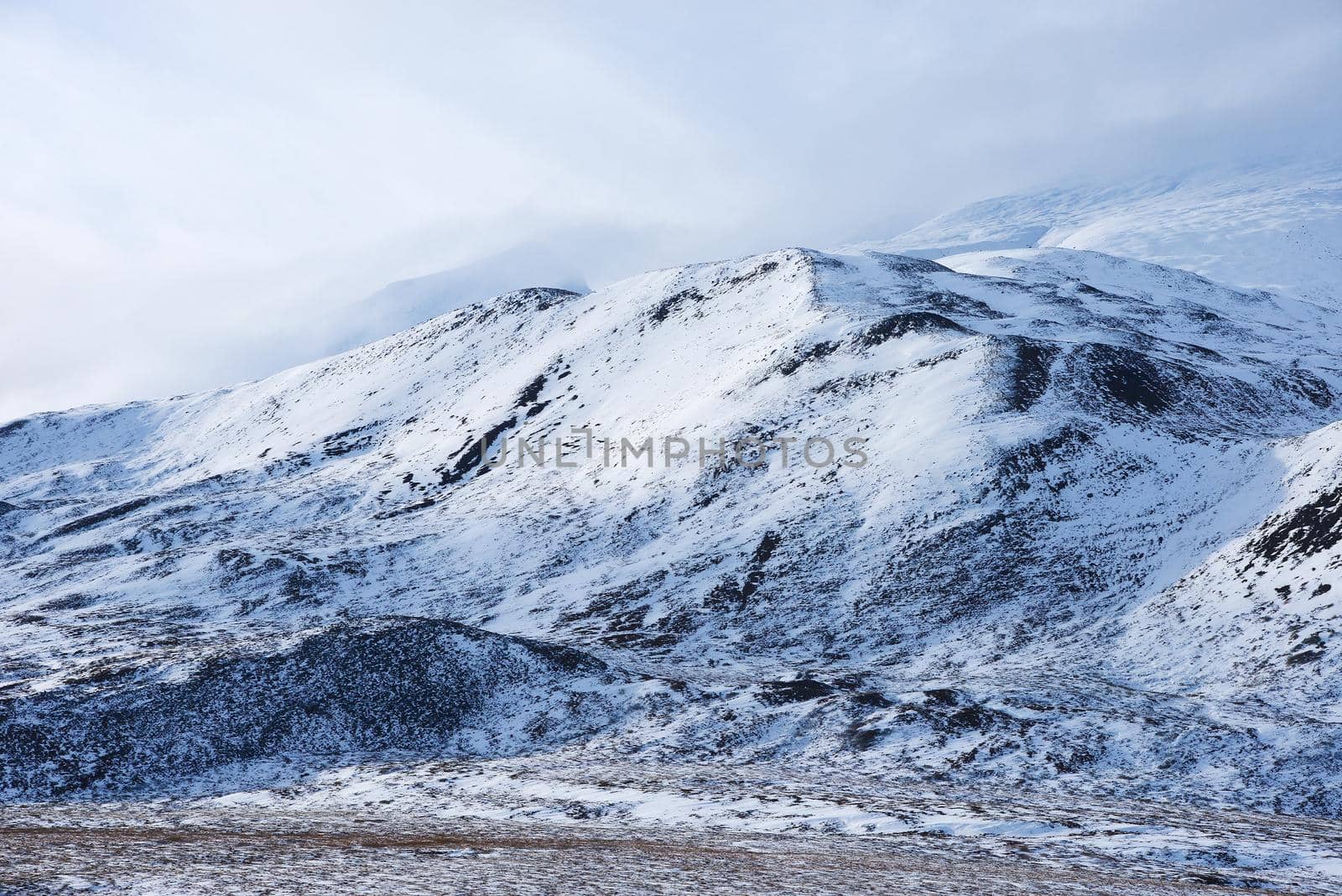 alaska mountain with snow by porbital