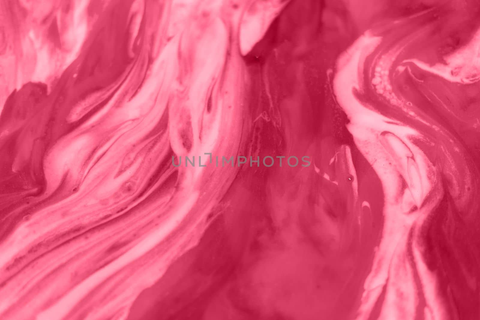 Viva magenta, new trendy color of 2023 year. Epoxy resin, liquid acrylic. by Ri6ka