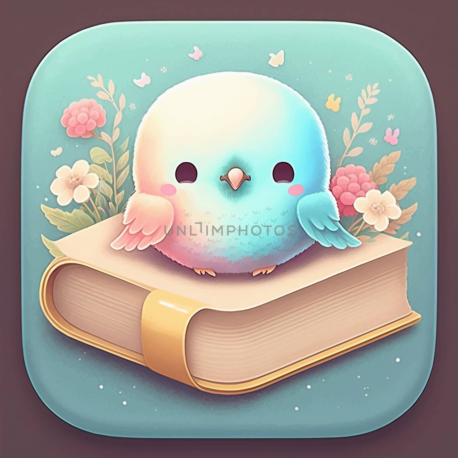 App icon cute colors owl on book. Owl on the book, logo, education emblem icon. Element of Education for mobile concept and web apps icon. icon for website design and development. download image