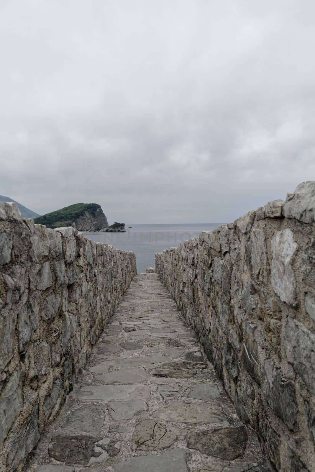 Stone wall with sea view by Pammy1140