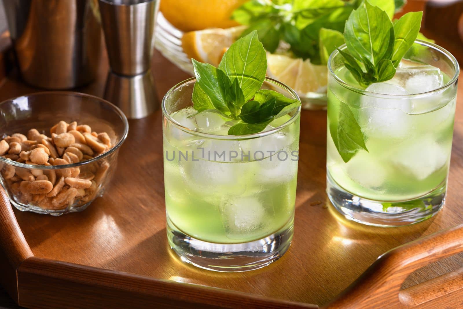  Thai Basil Gimlet Cocktail  by Apolonia