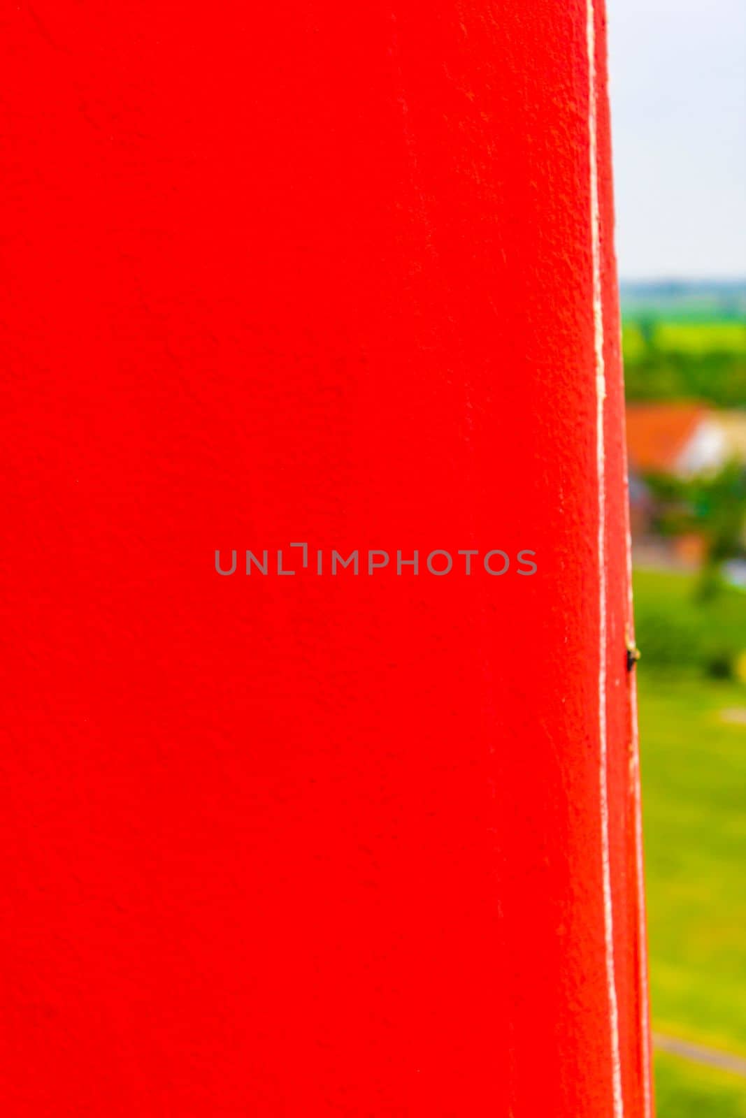 Red tower watchtower lighthouse architecture in Bremerhaven Germany. by Arkadij