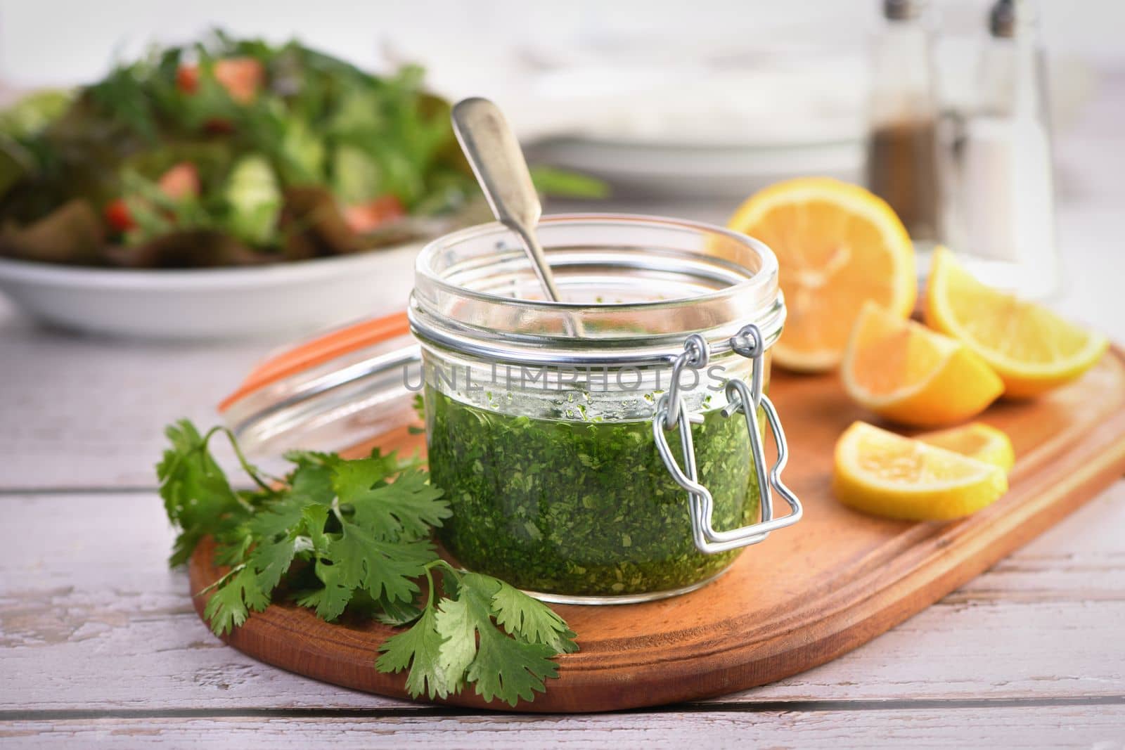 Green sauce, seasoning for salad by Apolonia