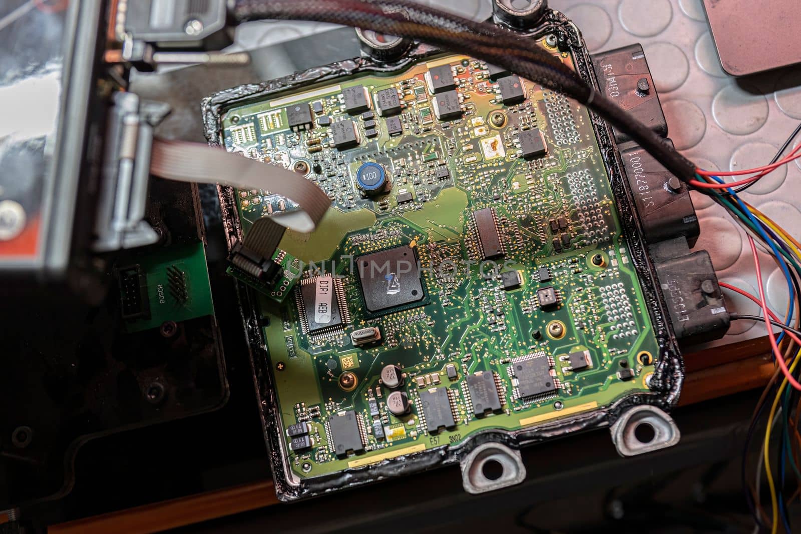 Detail of Car ecu bench reading method for remapping and power Increase. Tuning Car Ecu electronic.