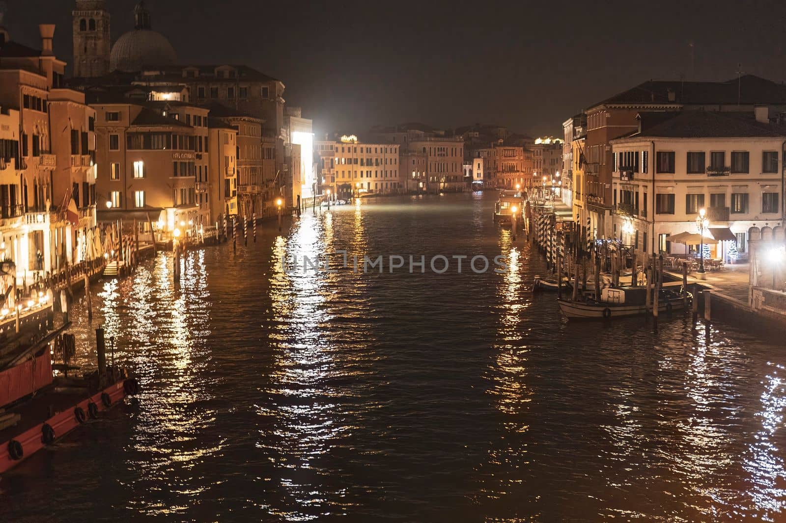 Venice landscape at dusk and night time by pippocarlot