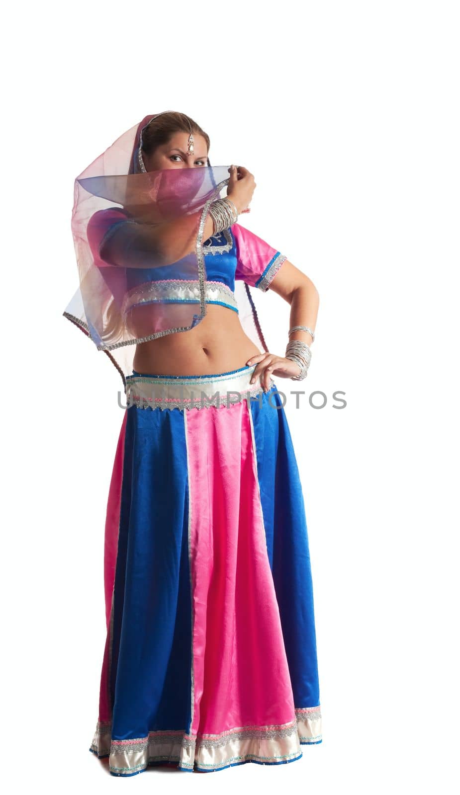 Woman posing in arabian costume by rivertime