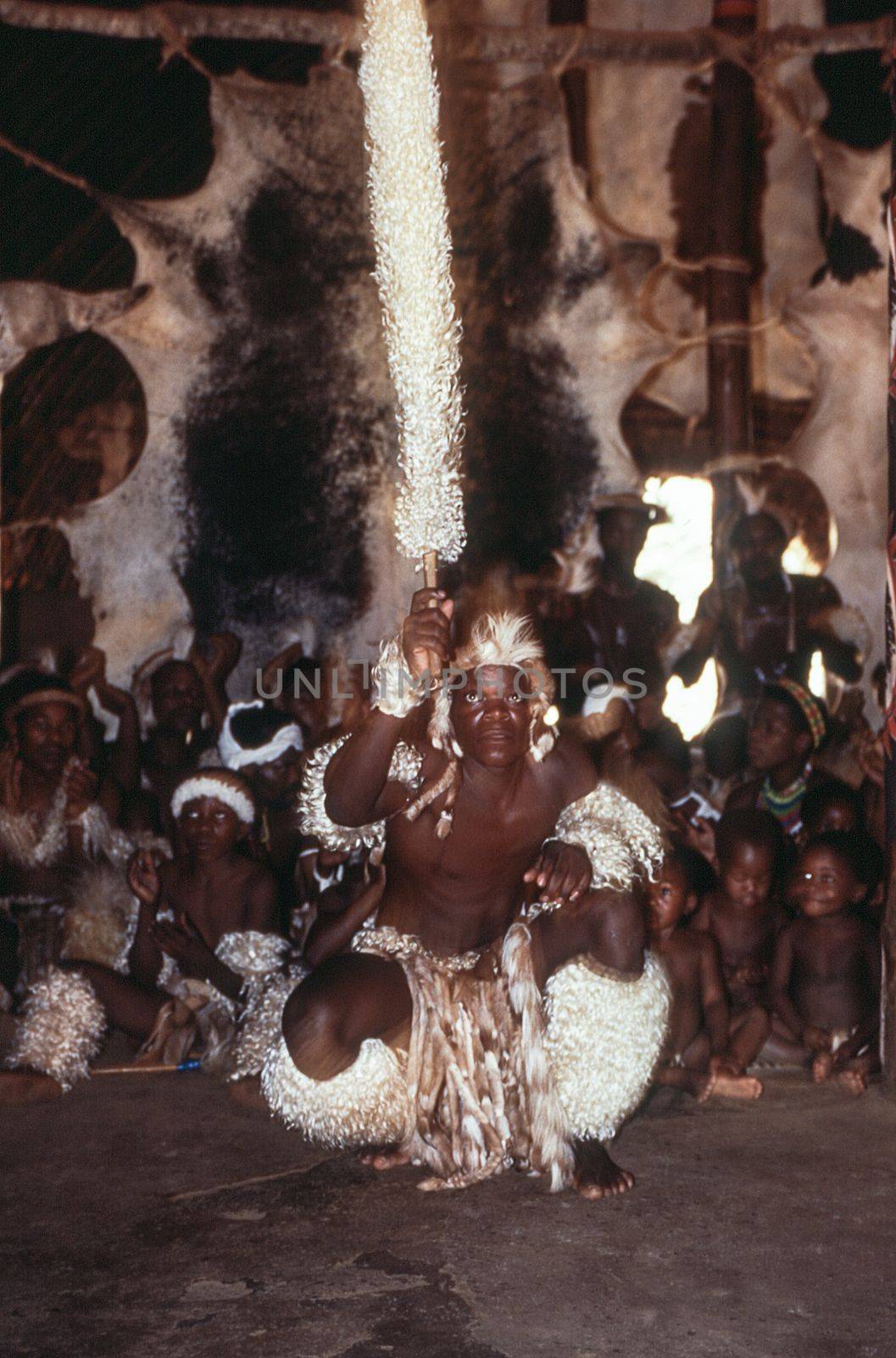 Zulu people at the Shakaland Zulu Village, Nkwalini Valley, Kwazulu Natal, South Africa.