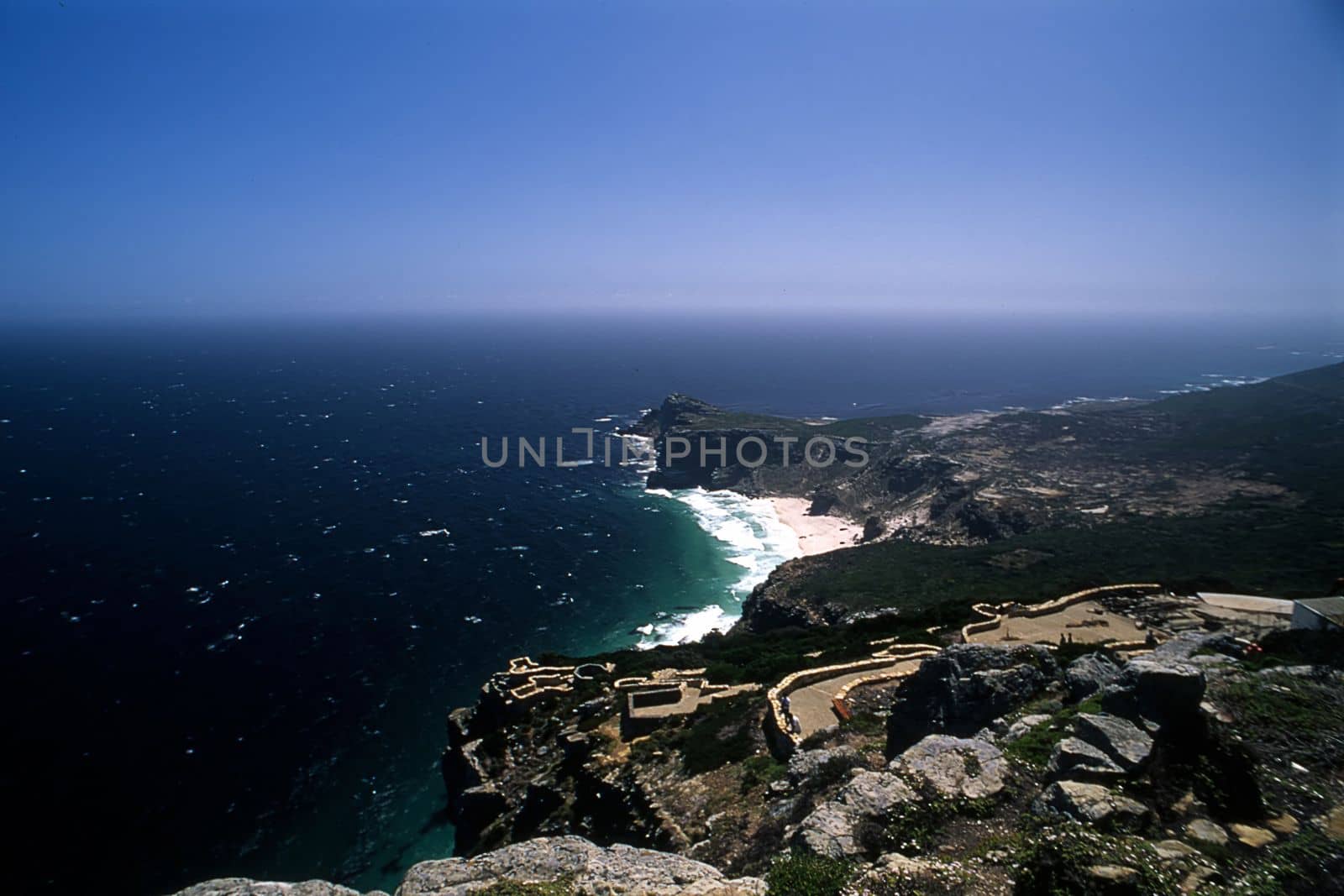 Panoramic view of  Cape of Good Hope, western cape, south africa