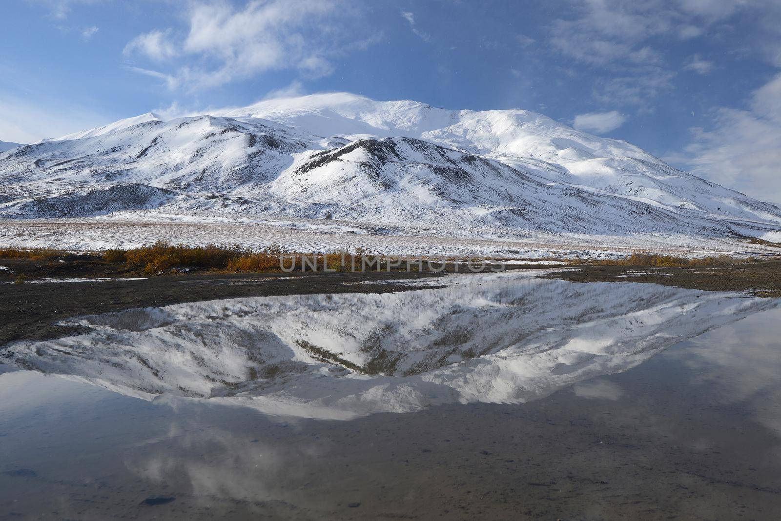 alaska mountain with snow by porbital