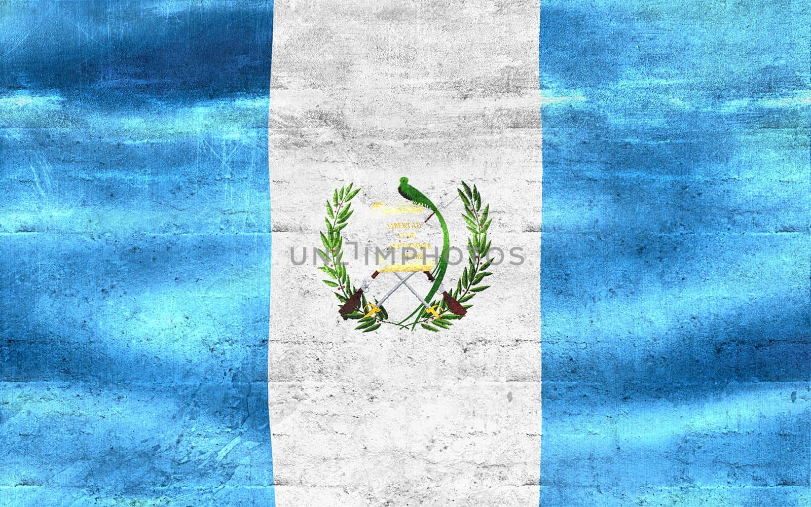 Guatemala flag - realistic waving fabric flag by MP_foto71