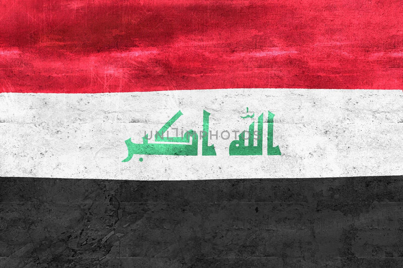 3D-Illustration of a Iraq flag - realistic waving fabric flag by MP_foto71