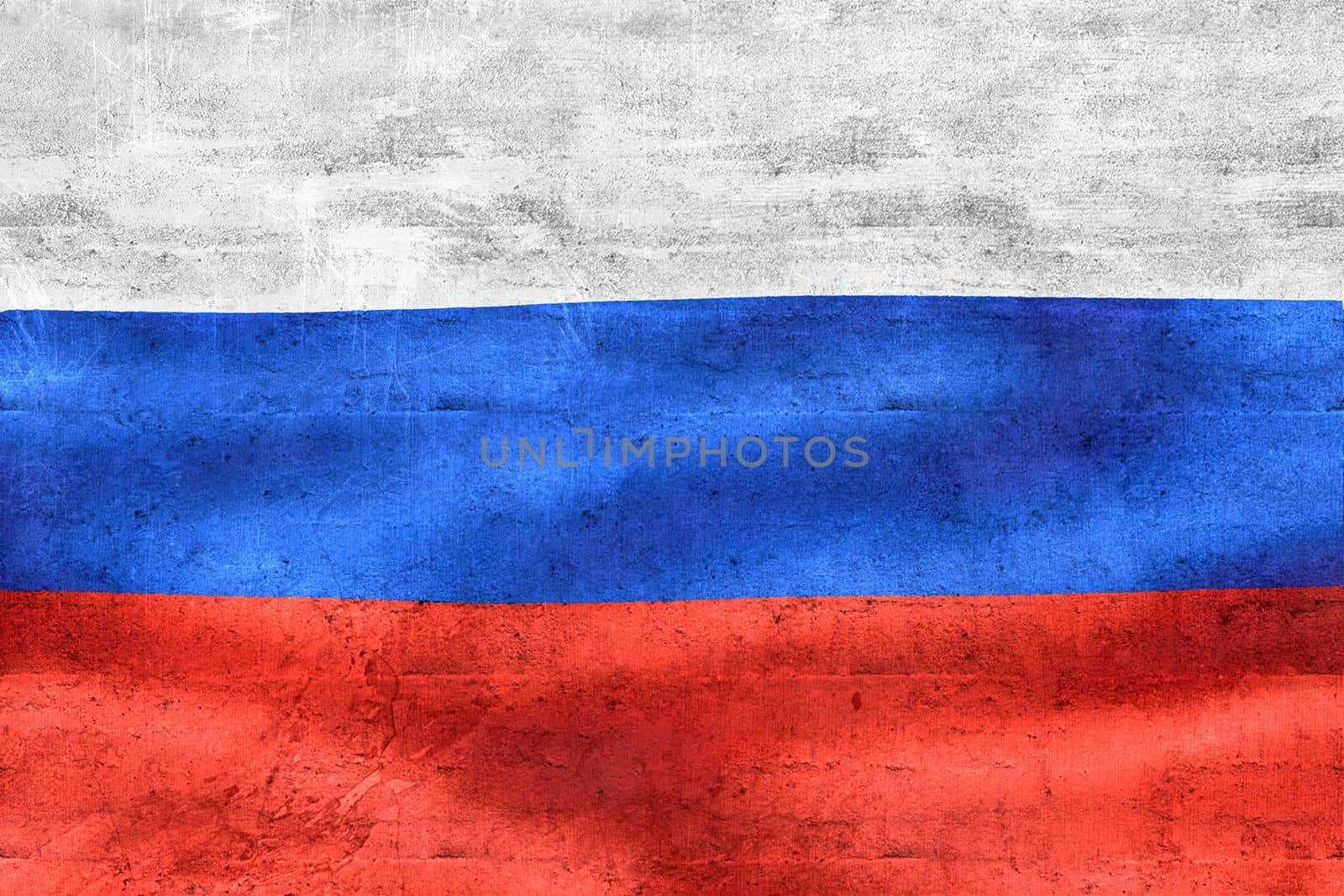 3D-Illustration of a Russia flag - realistic waving fabric flag by MP_foto71