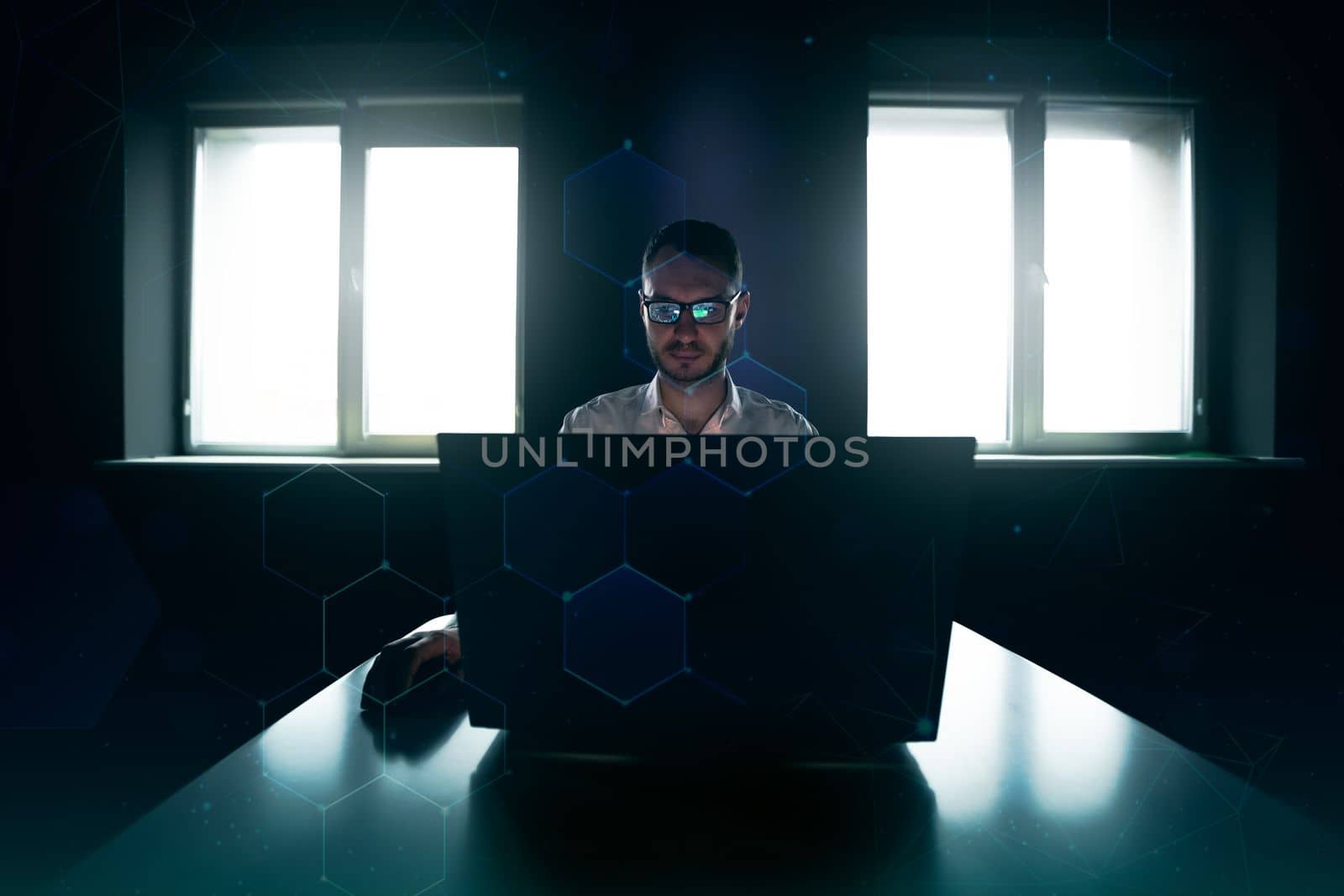 Checking price chart on digital exchange. Forex trading agency worker agent reviewing profits growth. Another crisis is coming and prices on the charts are falling down. finance business stock exchange graph chart, crypto, blockchain data analytics report analyzing. business man working on financial report. Binar. stockbroker. . High quality photo