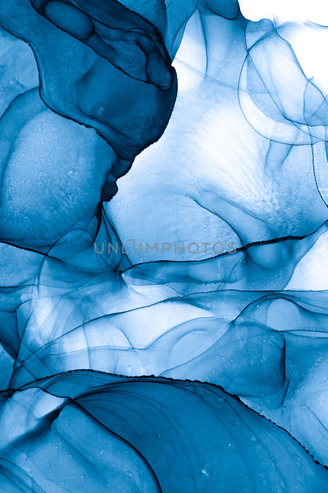 Marble ink abstract art from exquisite original painting for abstract background . Painting was painted on high quality paper texture to create smooth marble background pattern of ombre alcohol ink .