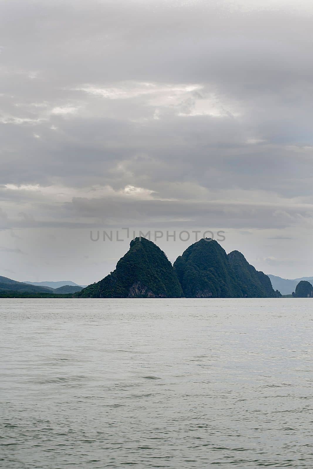 Panoramic view of Pang Nga Bay, Thailand, Asia