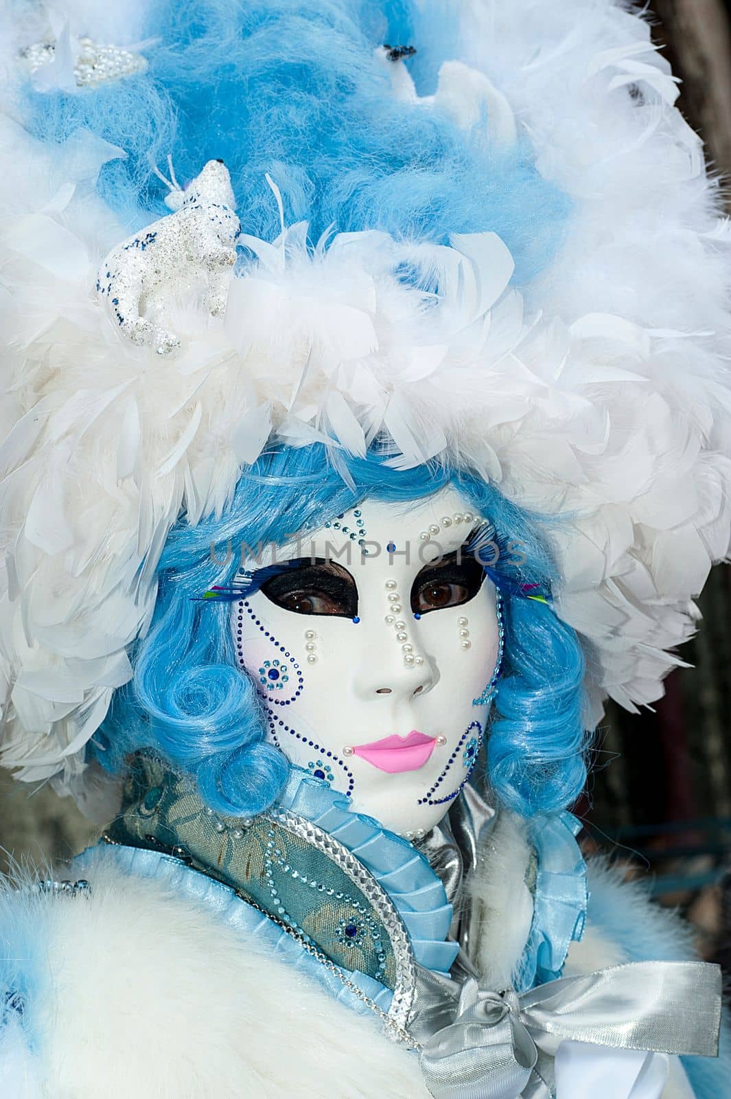 VENICE, ITALY - Febrary 7 2018: The masks of the Venice carnival 2018