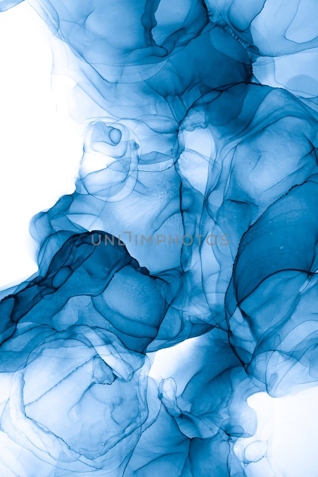 Marble ink abstract art from exquisite original painting for abstract background . Painting was painted on high quality paper texture to create smooth marble background pattern of ombre alcohol ink .