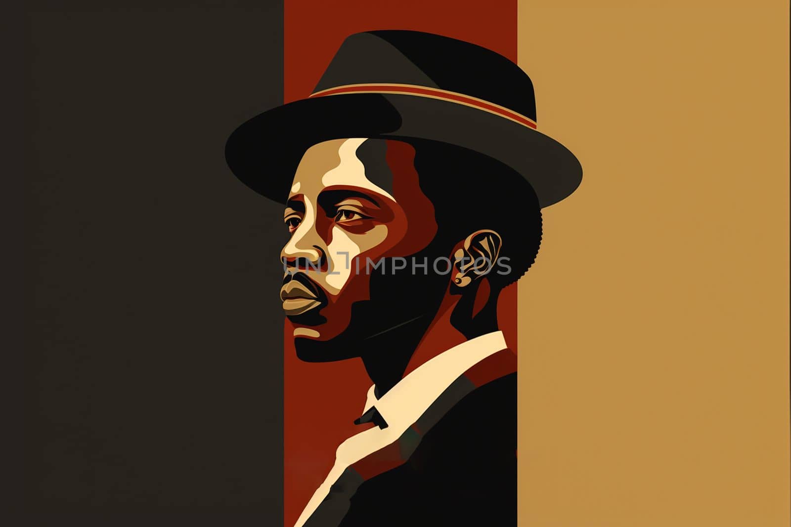 Martin Luther King art on an abstract background by gulyaevstudio