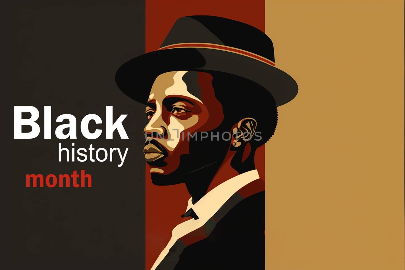 Black History Month is celebrated. illustration design graphics Black History Month by gulyaevstudio