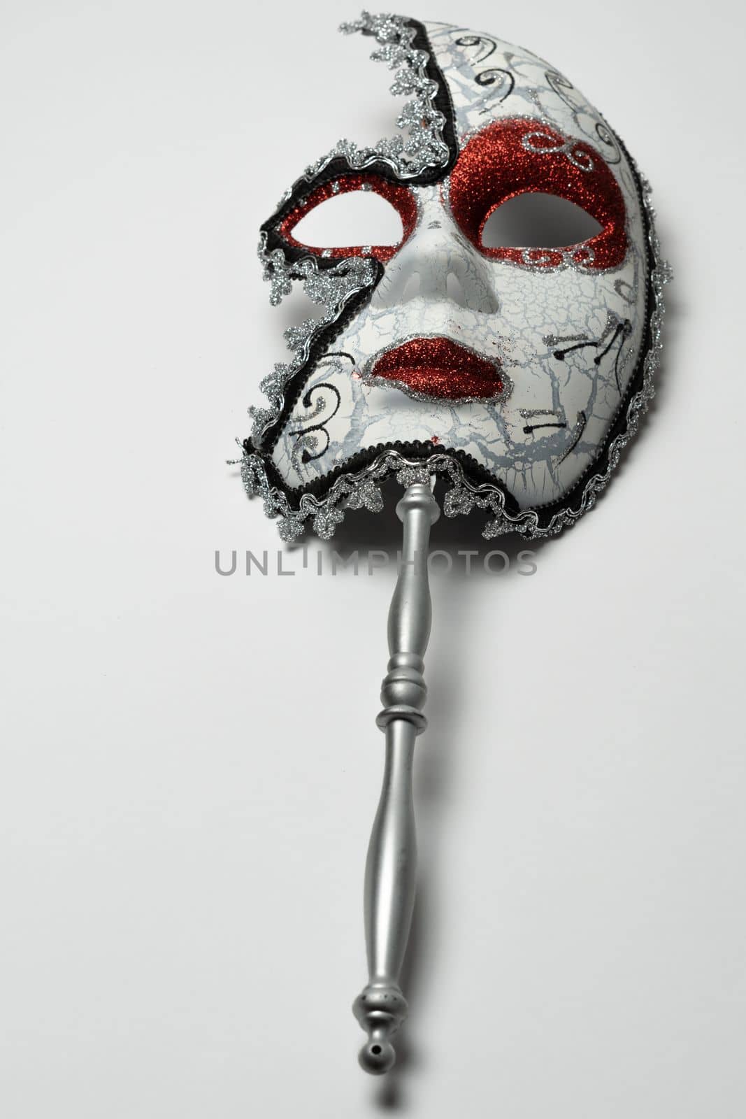 carnival mask on white background by joseantona