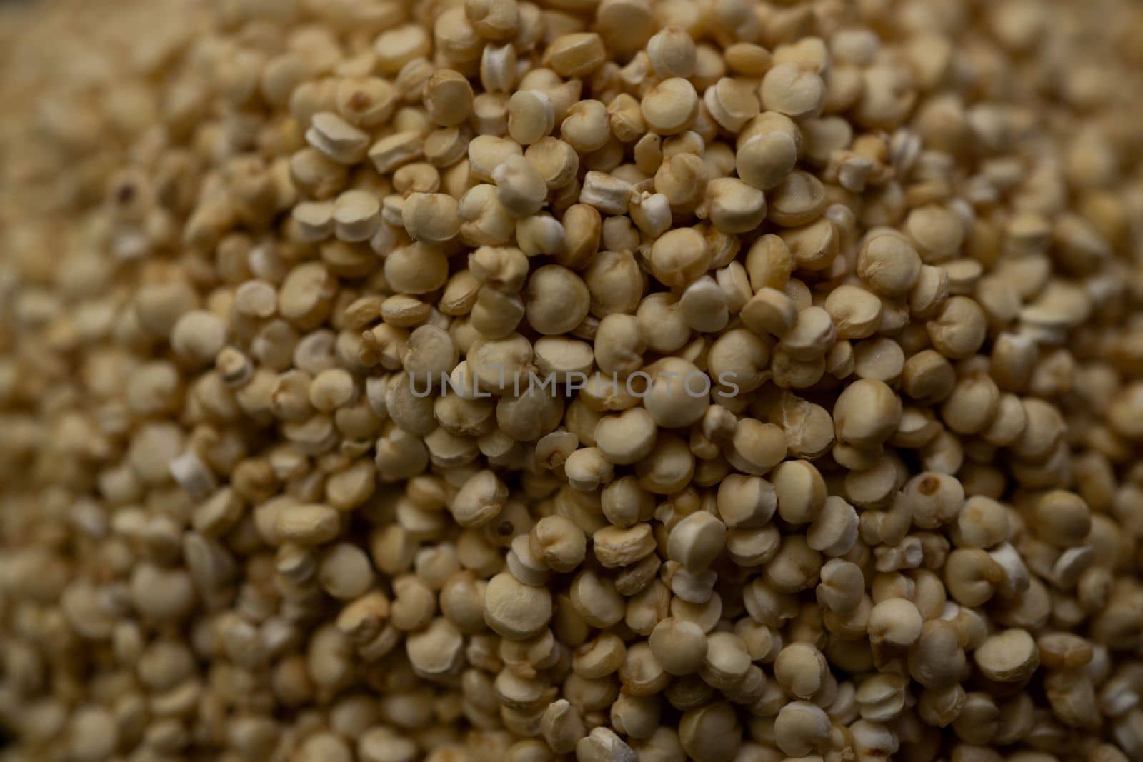 close-up of quinoa seeds out of focus macro photography
