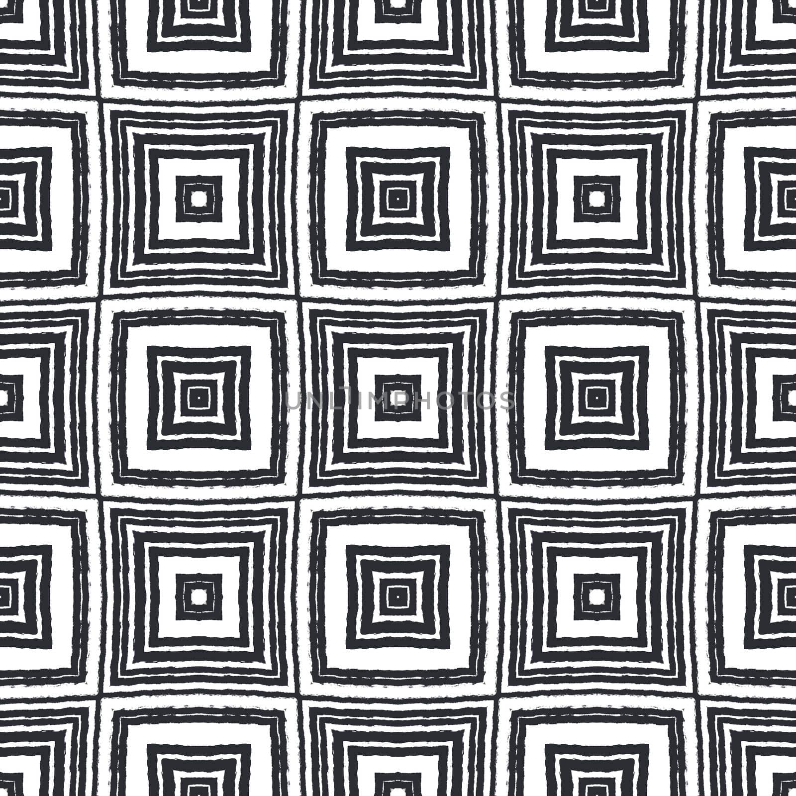 Textured stripes pattern. Black symmetrical kaleidoscope background. Textile ready pleasing print, swimwear fabric, wallpaper, wrapping. Trendy textured stripes design.