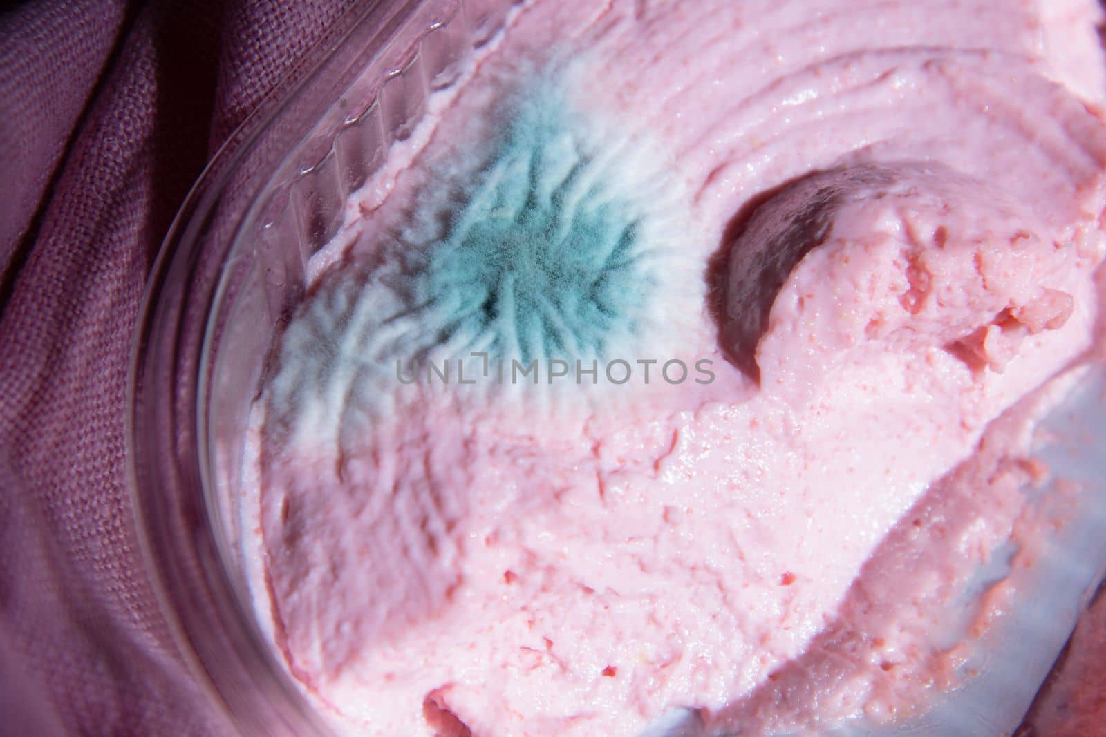 blue mold on pink taramasalata in pack,violation of food storage norms,toxic by KaterinaDalemans