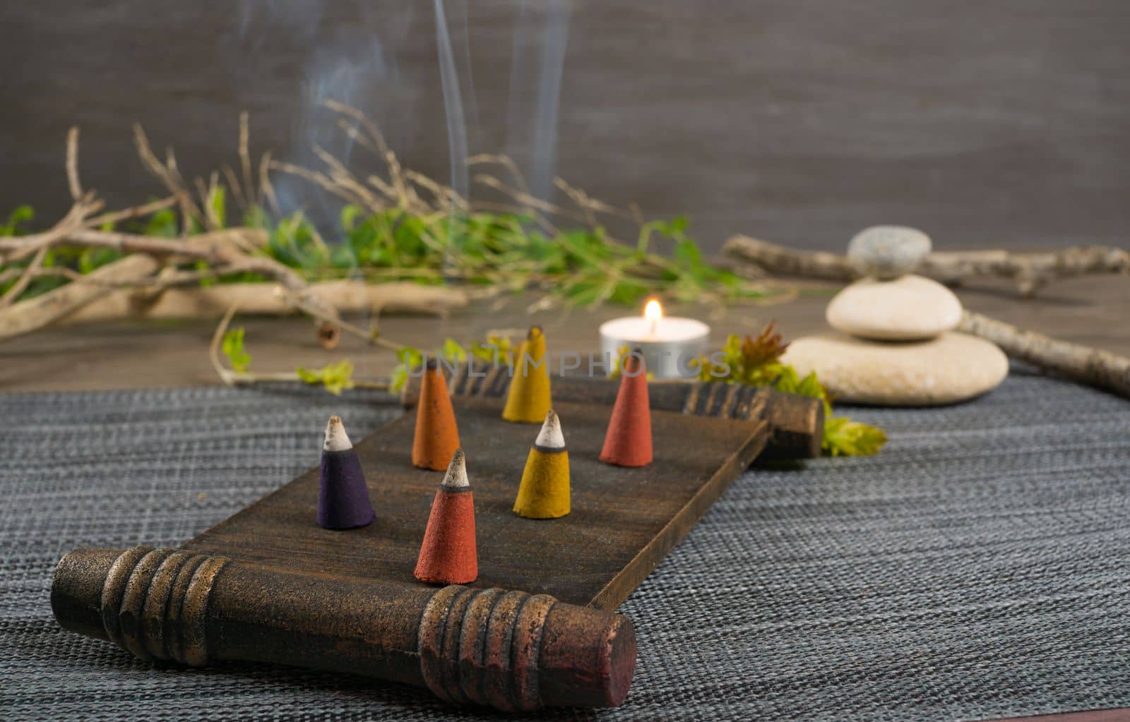 incense with smoke zen images by joseantona