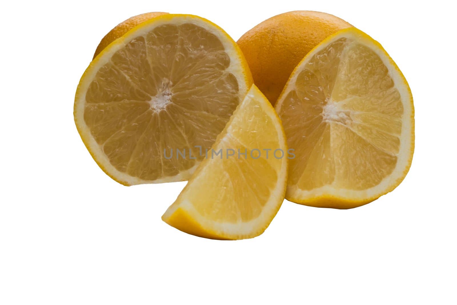 grapefruit isolated on white background, clipping path, full depth of field