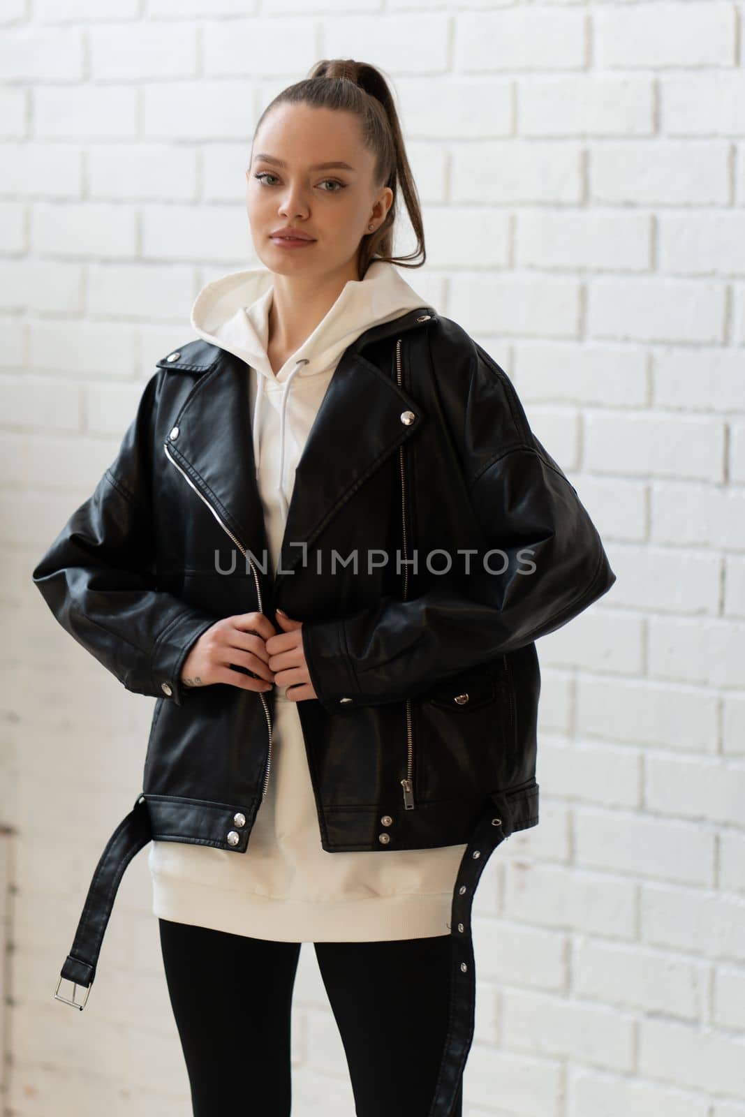 black background zipper jacket clothing fashion casual design style white isolated clothes leather by 89167702191