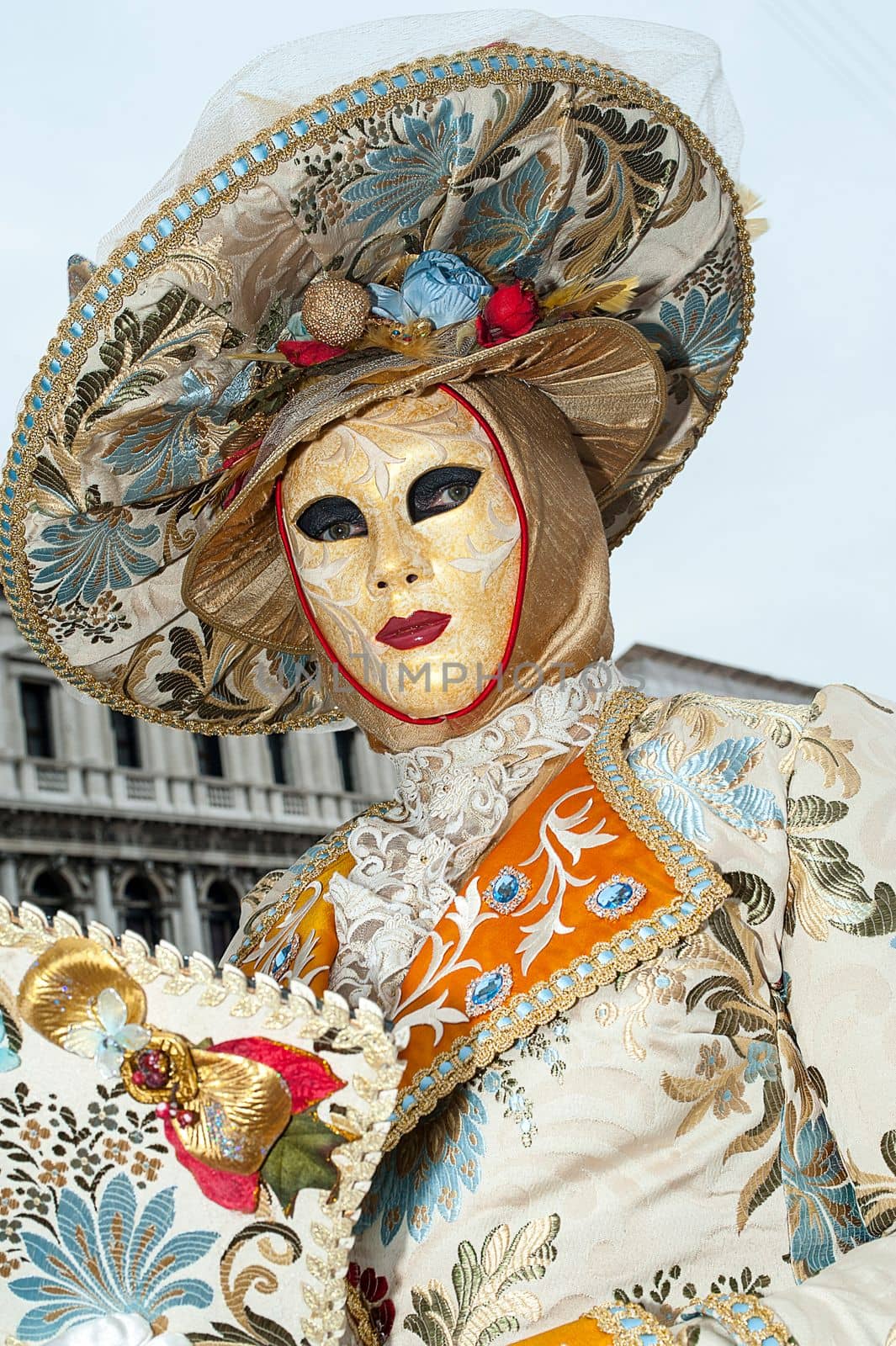 VENICE, ITALY - Febrary 7 2018: The masks of the Venice carnival 2018