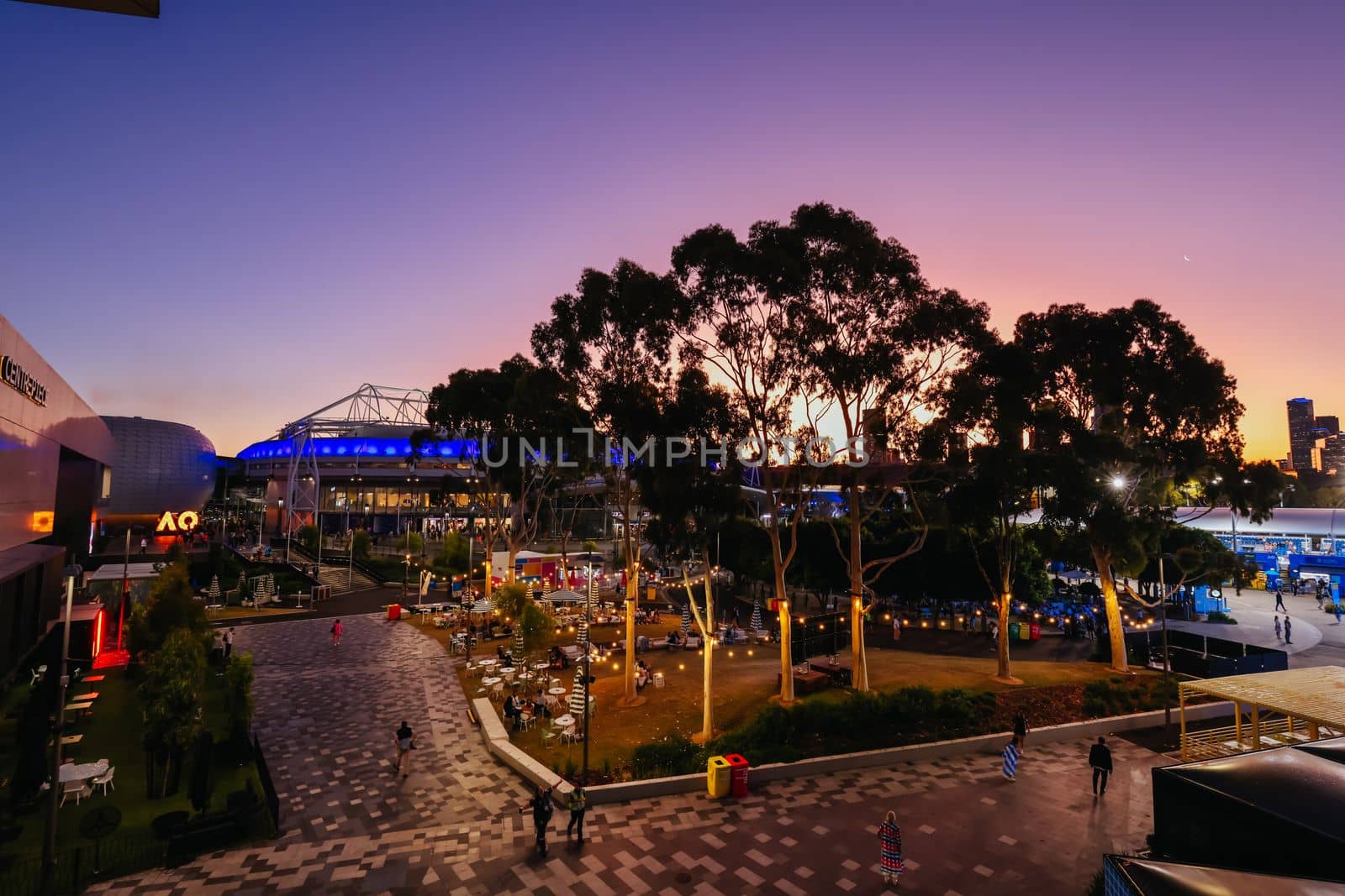 MELBOURNE, AUSTRALIA - JANUARY 24: Day 9 action of the 2023 Australian Open at Melbourne Park on January 24, 2023 in Melbourne, Australia.