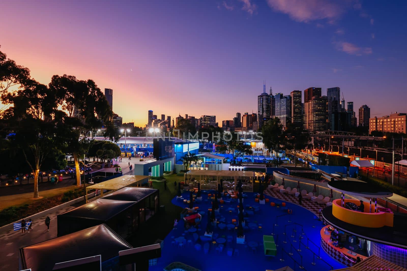 MELBOURNE, AUSTRALIA - JANUARY 24: Day 9 action of the 2023 Australian Open at Melbourne Park on January 24, 2023 in Melbourne, Australia.