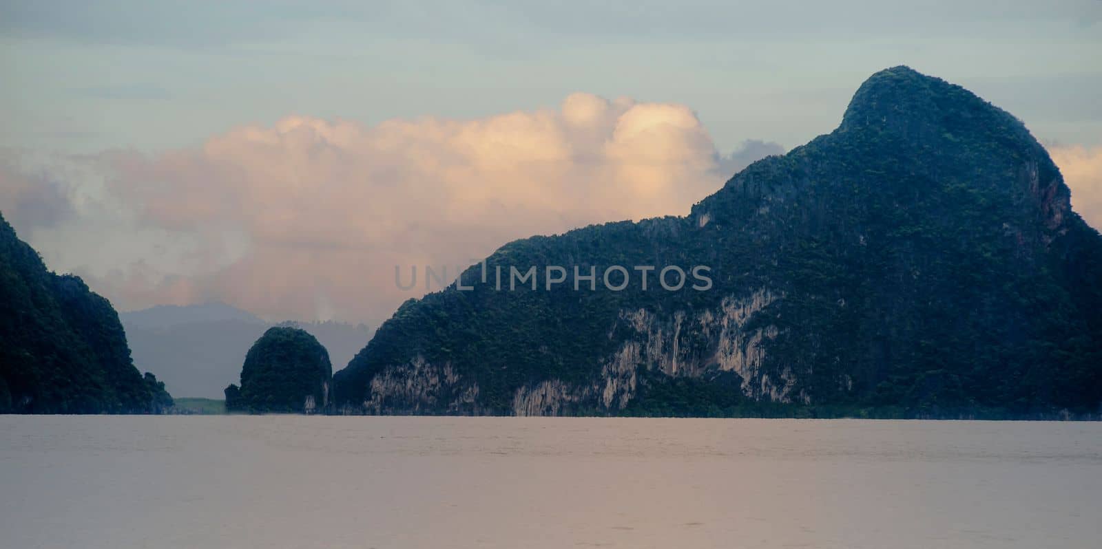 Panoramic view of Pang Nga Bay, Thailand, Asia
