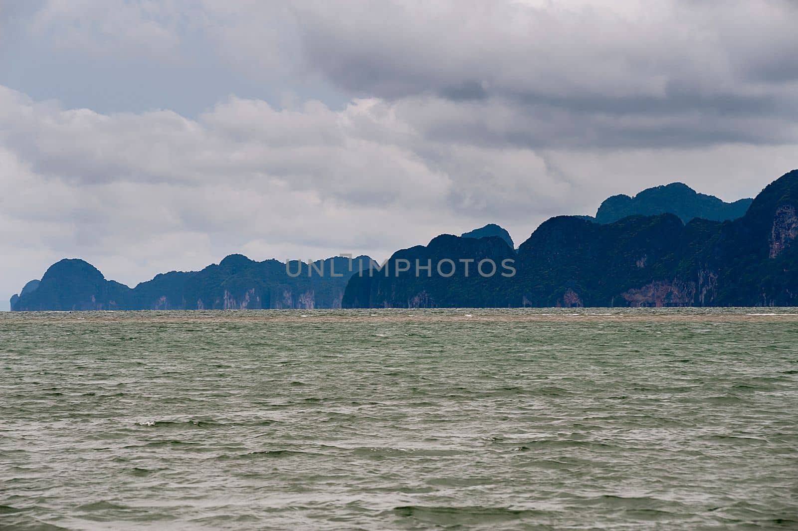 Panoramic view of Pang Nga Bay, Thailand, Asia
