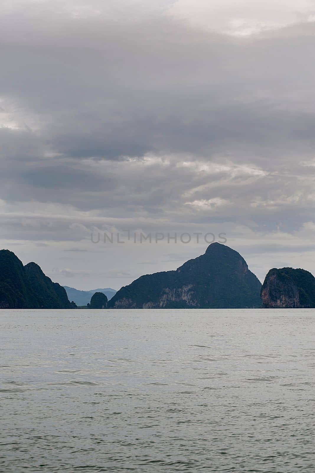 Panoramic view of Pang Nga Bay, Thailand, Asia