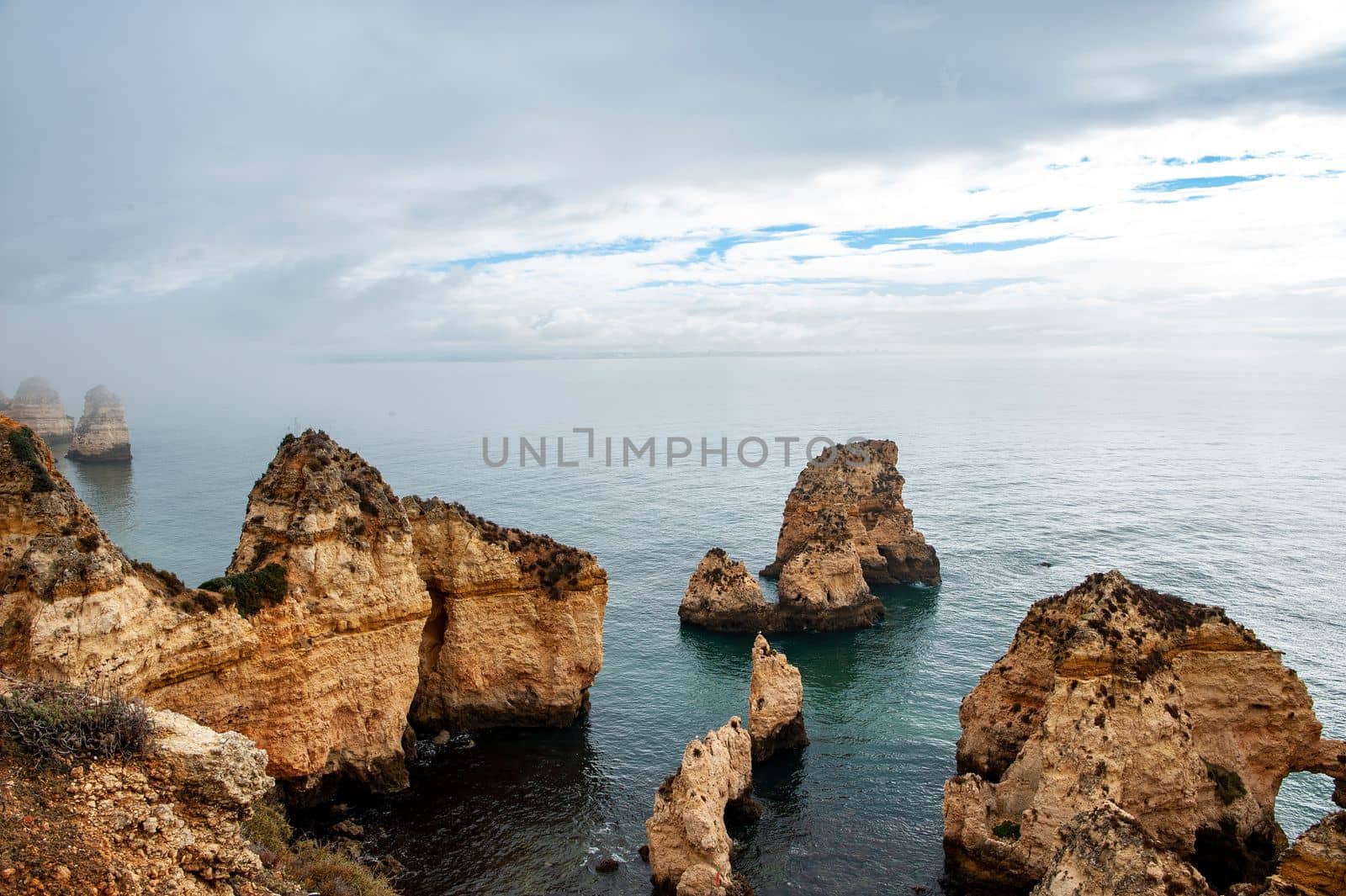 The rock formation of Ponta de Piedade - Lagos - Portugal.