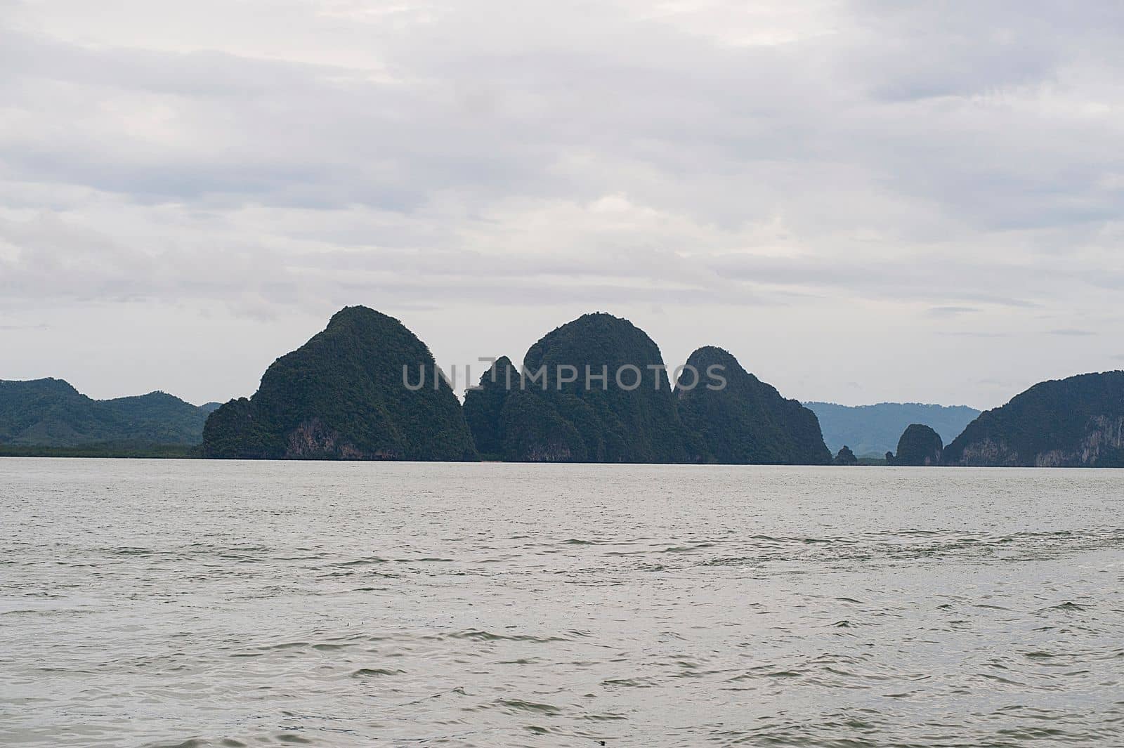 Panoramic view of Phang Nga Bay, Thailand, Asia